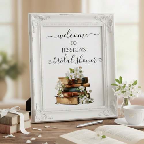 New Chapter Bridal Shower Welcome Sign