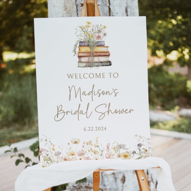 New Chapter Bridal Shower Welcome Sign Template (Creator Uploaded)