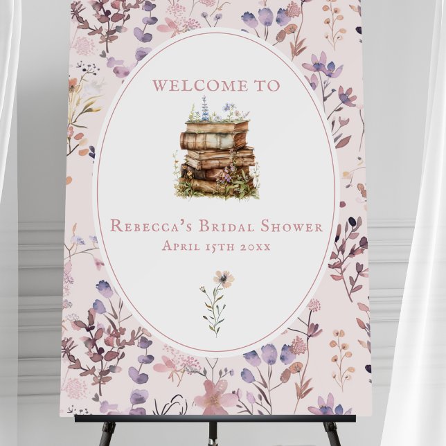 New chapter bridal shower wildflower welcome sign (Creator Uploaded)