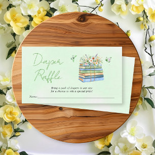 New Chapter Diaper Raffle neutral baby shower Enclosure Card