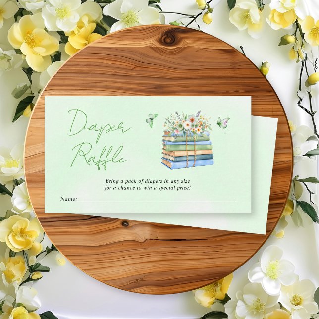New Chapter Diaper Raffle neutral baby shower Enclosure Card (Creator Uploaded)
