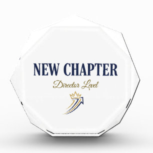 New Chapter Director Level Executive Promotion Acrylic Award