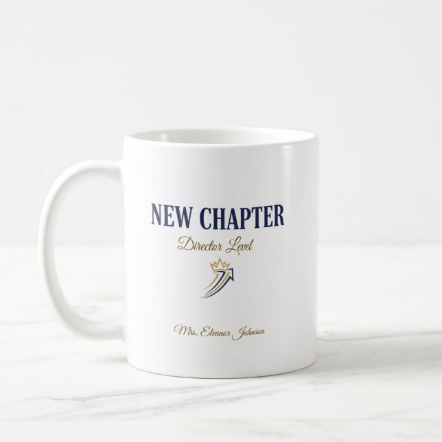 New Chapter Director Level Personalized Coffee Mug (Left)