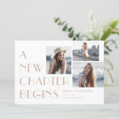 New Chapter Editable Color Graduation Invitation (Standing Front)