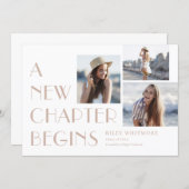 New Chapter Editable Color Graduation Invitation (Front/Back)