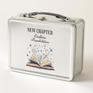 New chapter Endless Possibilities Metal Lunch Box