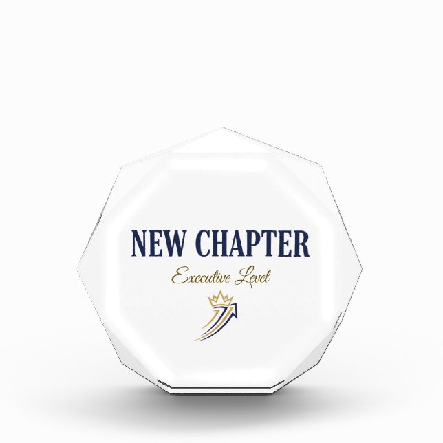 New Chapter Executive Level Acrylic Award (Front)