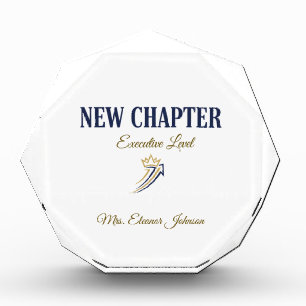 New Chapter Executive Level Personalized Acrylic Award