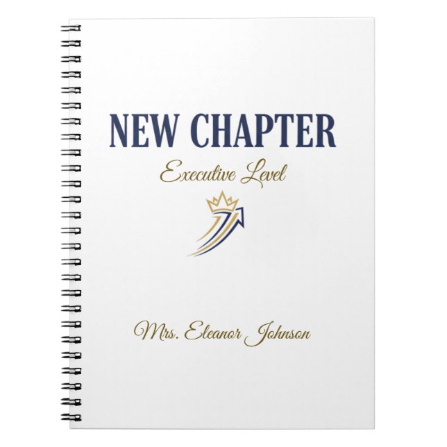 New Chapter Executive Level Personalized Notebook (Front)