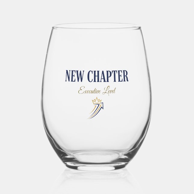New Chapter Executive Level Stemless Wine Glass (Front)