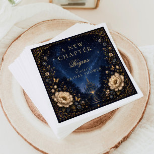 New Chapter Fantasy Book Story Bridal Shower Napkins
