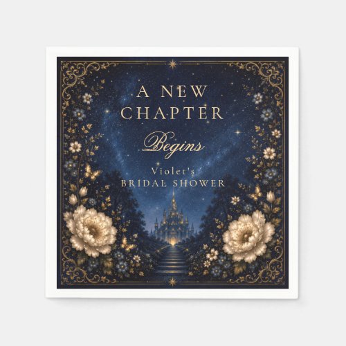 New Chapter Fantasy Book Story Bridal Shower Napkins