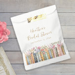 New Chapter Favor Bag<br><div class="desc">Send your guests home with memories and treats in our book-themed favor bags. These bags are decorated with charming watercolor illustrations of books and wildflowers,  perfectly summarizing the theme of your event.</div>