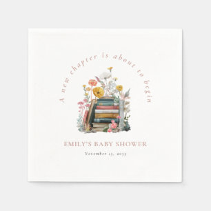 New Chapter Floral Baby Shower Napkins
