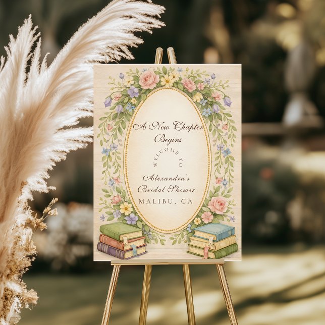 New Chapter Garden Books Bridal Shower Foam Board (Creator Uploaded)