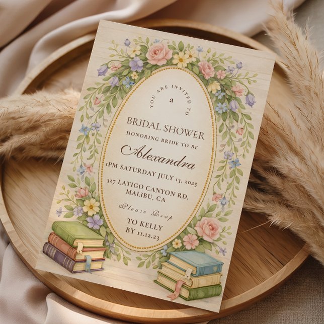 New Chapter Garden Books Bridal Shower Invitation (Creator Uploaded)