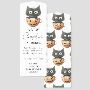 New Chapter Halloween Cup Baby Shower Favor Bookmarks