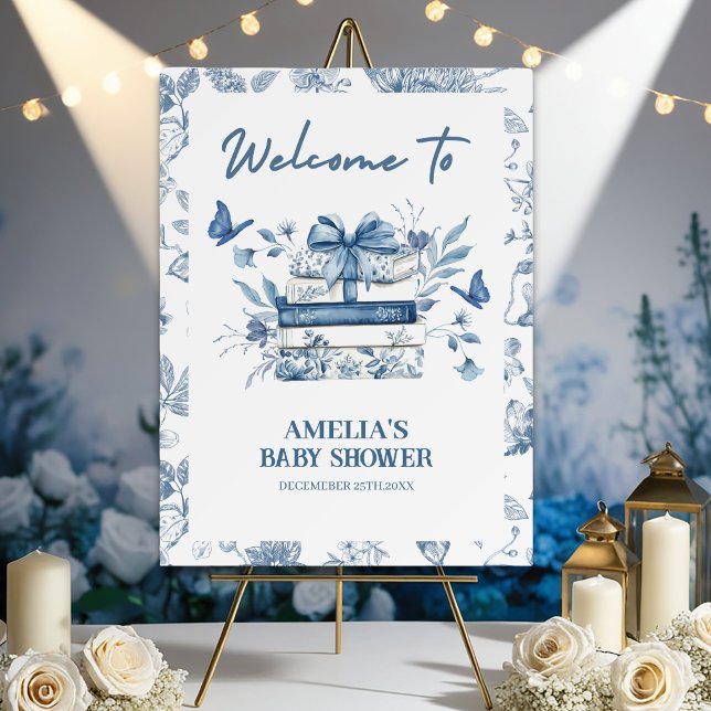 New chapter is about to begin Baby Shower Welcome  Foam Board (Creator Uploaded)