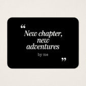 New Chapter, New Adventures Design by Me (Front)