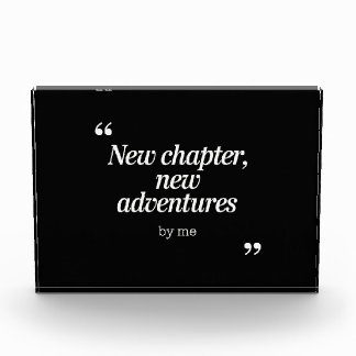 New Chapter, New Adventures Design by Me Photo Block