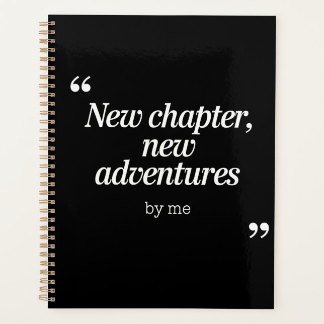 New Chapter, New Adventures Design by Me Planner (Front)