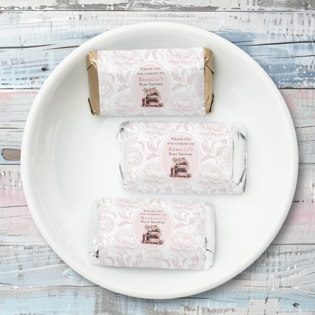 New chapter old books baby shower thank you hershey's miniatures (Creator Uploaded)