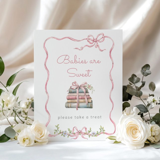 New Chapter Pink bow Babies are sweet Poster (Creator Uploaded)