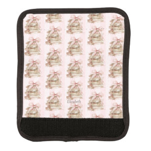 New Chapter Pink Bow Stripes Luggage Handle Wrap