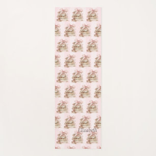 New Chapter Pink Bow Stripes Yoga Mat