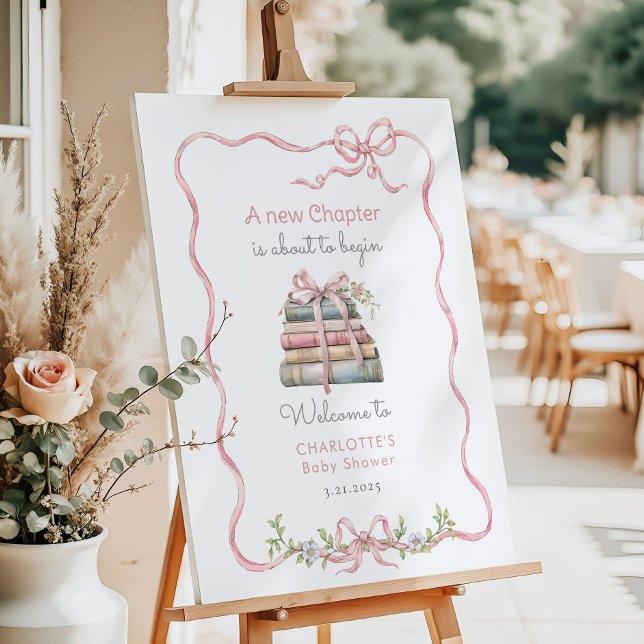 New Chapter Pink bow wildflower Welcome Foam Board (Creator Uploaded)