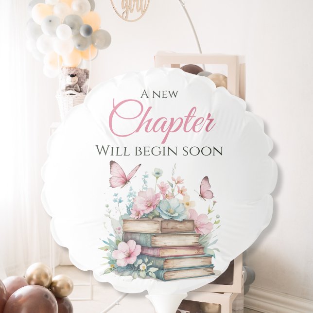 New Chapter Pink Girl Storybook Book Baby Shower Balloon (Creator Uploaded)