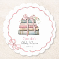 New Chapter pink ribbon Bow girl baby shower