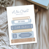 New Chapter Stacked Books Storybook Baby Shower