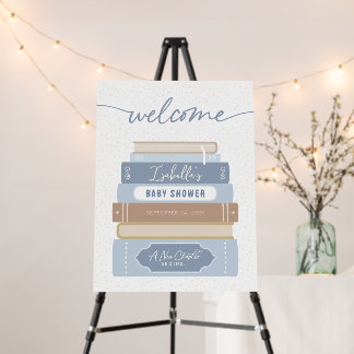 New Chapter Storybook Baby Shower Welcome Sign