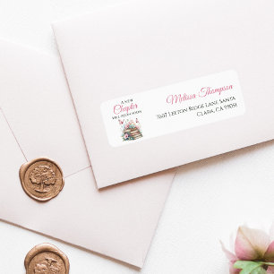 New Chapter Storybook Book Baby Shower Address Label