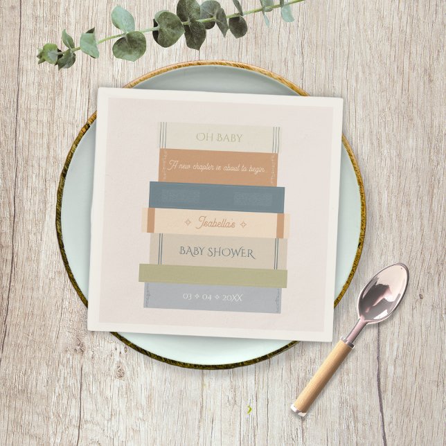 New Chapter Storybook Book Oh Baby Shower  Napkins (New Chapter Storybook Book Oh Baby Shower Napkins)