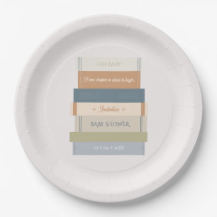 New Chapter Storybook Book Oh Baby Shower Paper Plates