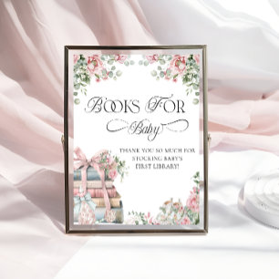 New Chapter Storybook Bow Floral Books for Baby Poster