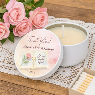 New Chapter Storybook Bridal Shower Thank You Mini Candle Favors