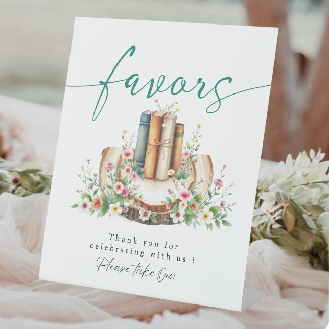 New Chapter Storybook Favors Bridal Shower Sign (Creator Uploaded)
