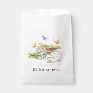 New Chapter Tea Set Butterflies Book Bridal Shower Favor Bag