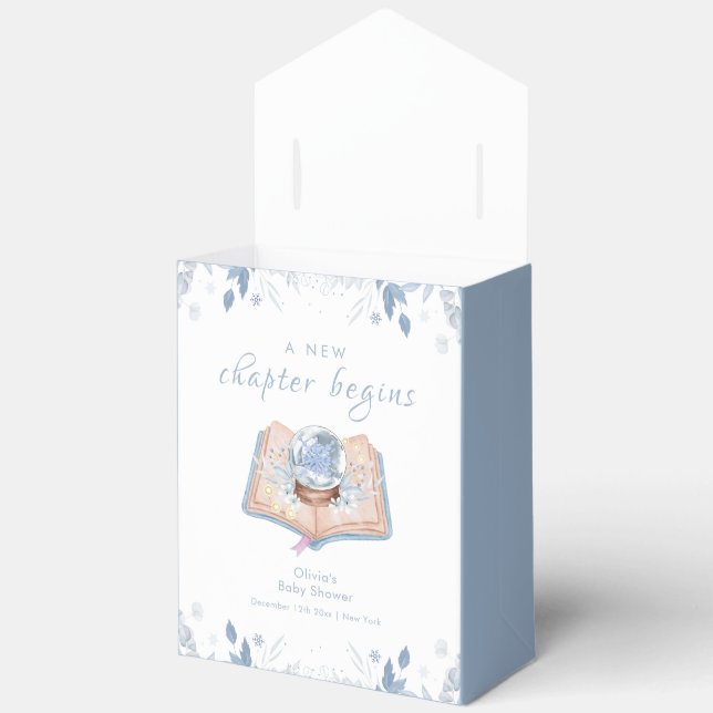 New Chapter Winter Snowball Baby Shower  Favor Boxes (Open)