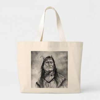 New Chest ,Piegan Indian Large Tote Bag