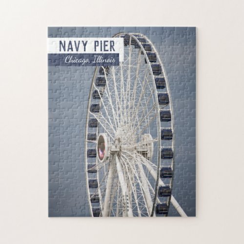 New Chicago Navy Pier Ferris Wheel Jigsaw Puzzle