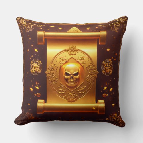 New chinese gold design on pillow