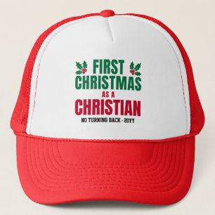 NEW CHRISTIAN FIRST CHRISTMAS Kids Trucker Hat