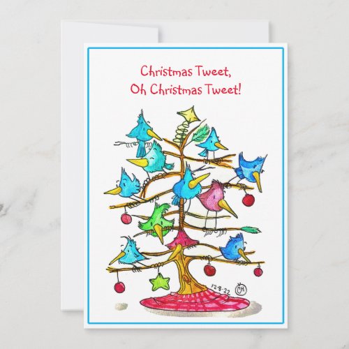 NEW Christmas Tweet Holiday Card