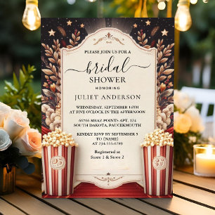 New Cinema Movie Ticket Most Popular Bridal Shower Invitation