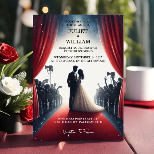New Cinema Retro Movie Ticket Most Popular Wedding Invitation