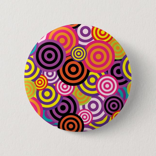 New Circle Abstract art Button (Front)